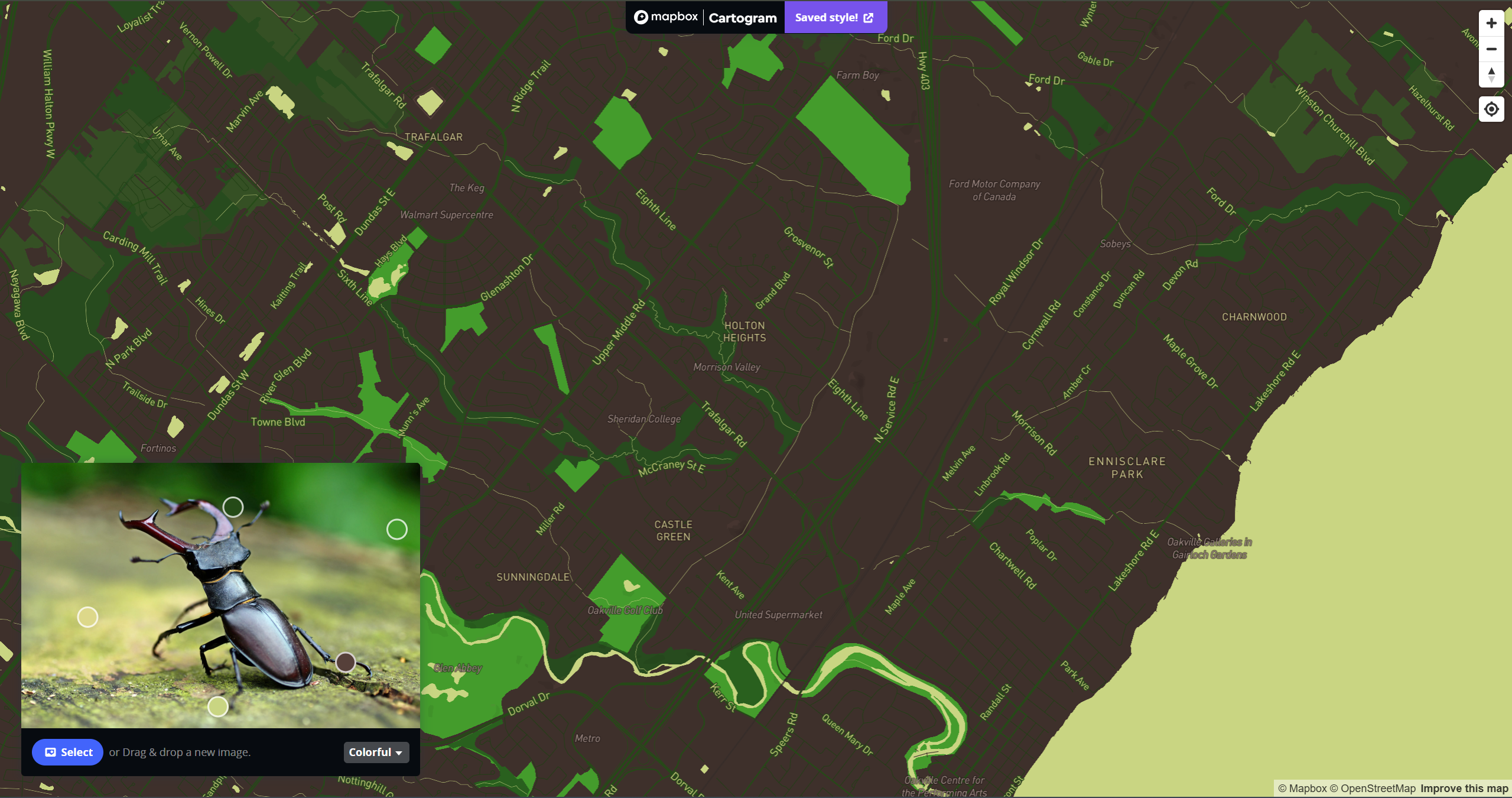 This colour scheme was grabbed directly from my favourite bug a stag beetle.