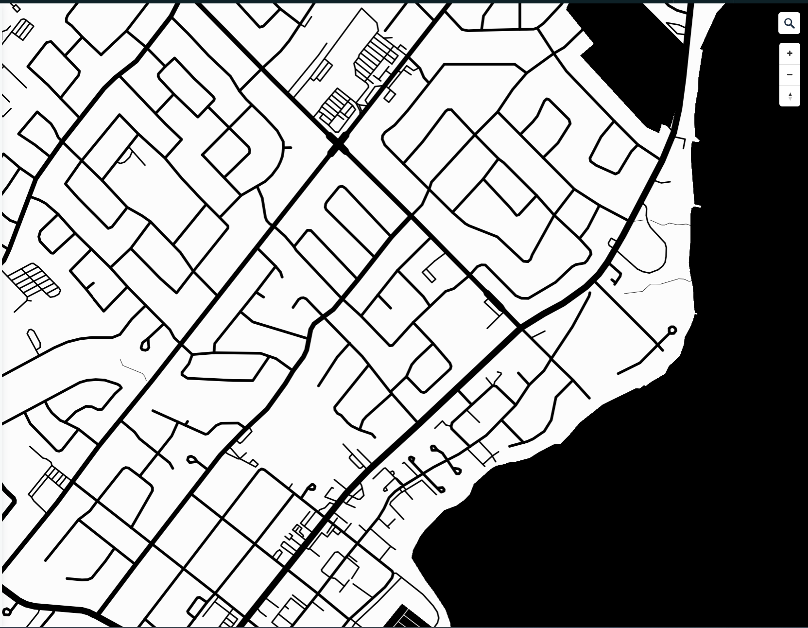 I made a map of Oakville that I tried to simplify down to enough of just a cutout that I could potentially use this design for laser cutting.